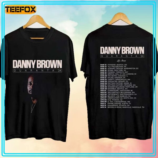 Danny Brown Quaranta Tour 2024 T Shirt