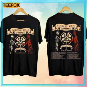 Flogging Molly Road to Rebellion Tour 2024 Concert T Shirt