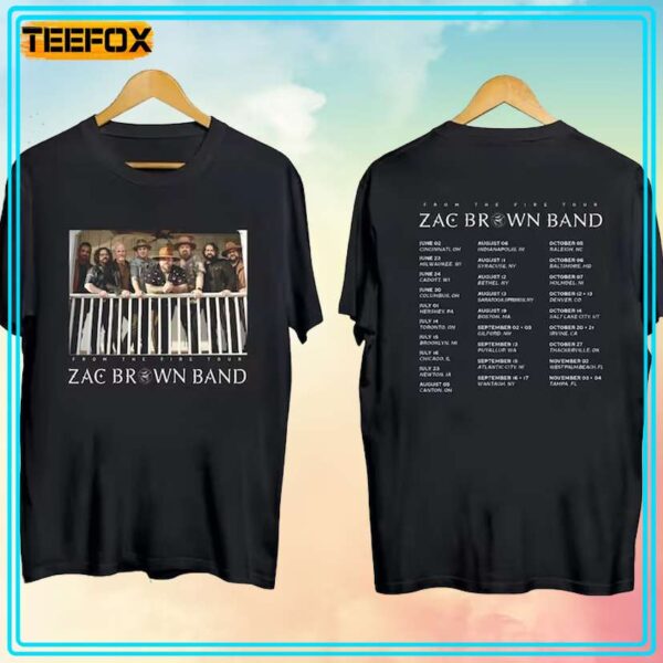 From The Fire Tour Zac Brown Band 2023 T Shirt
