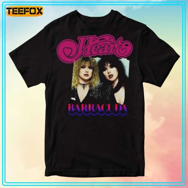 Heart Barracuda Rock Band T Shirt