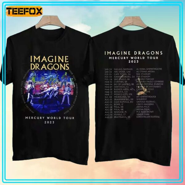 Imagine Dragons Mercury World Tour 2023 Concert Music Tee