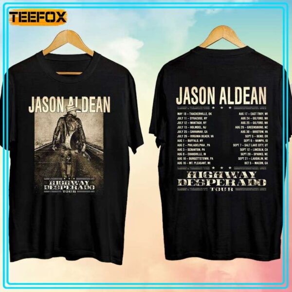 Jason Aldean Highway Desperado Tour 2024 Concert T Shirt