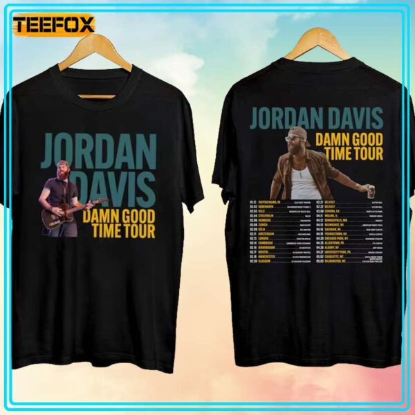 Jordan Davis Damn Good Time Tour 2024 T Shirt