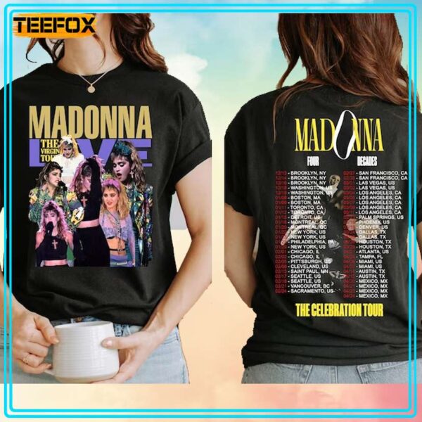 Madonna Four Decades The Celebration Tour 2024 T Shirt
