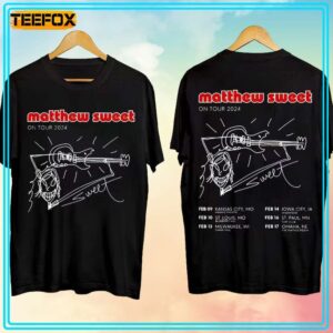 Matthew Sweet On Tour 2024 Concert T Shirt