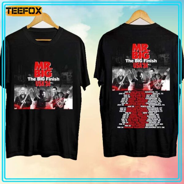 Mr Big The Big Finish Tour 2024 Concert Music T Shirt