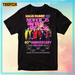 New Kids On The Block Magic Summer 2024 40th Anniversary 1984 2024 T Shirt 1707748813