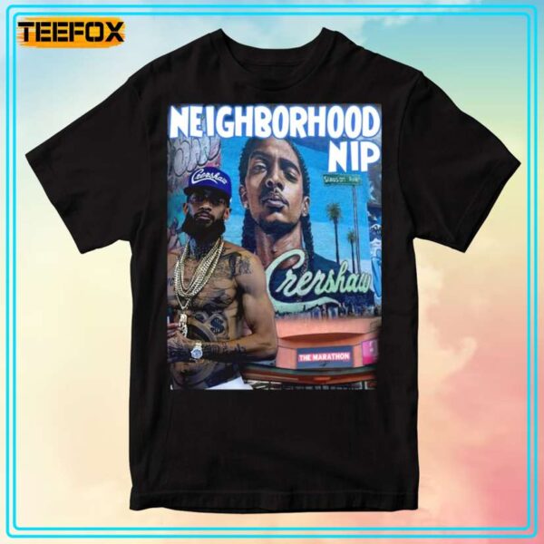 Nipsey Hussle Neighborhood Nip Rap Unisex Tee Shirt