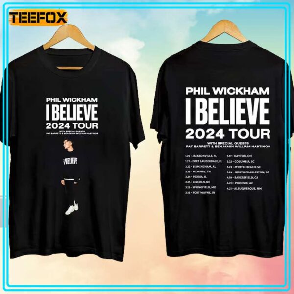 Phil Wickham I Believe Tour 2024 Music T Shirt