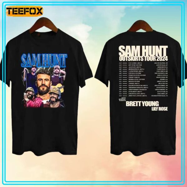 Sam Hunt Outskirts Tour 2024 T Shirt