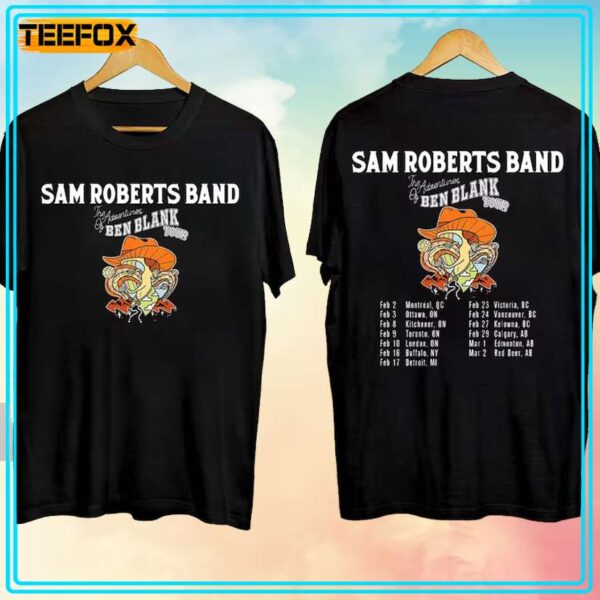 Sam Roberts The Adventures of Ben Blank Tour Unisex T Shirt