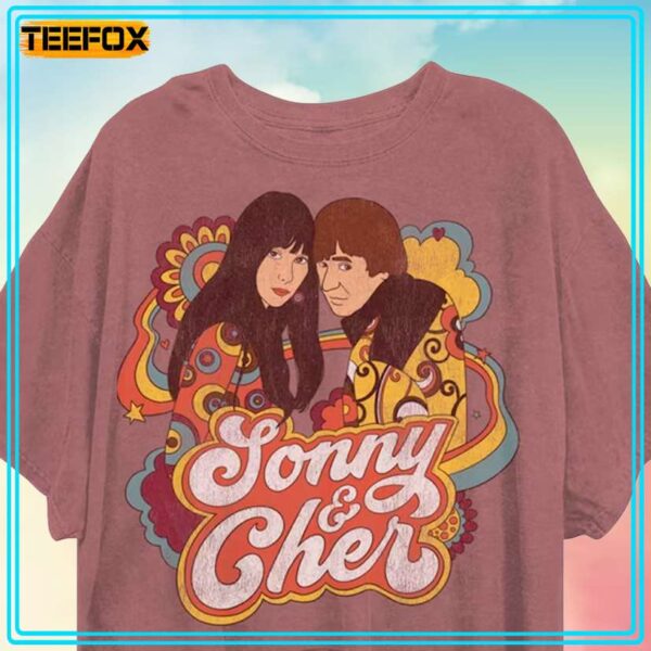 Sonny Cher Pop Duo Unisex Tee Shirt
