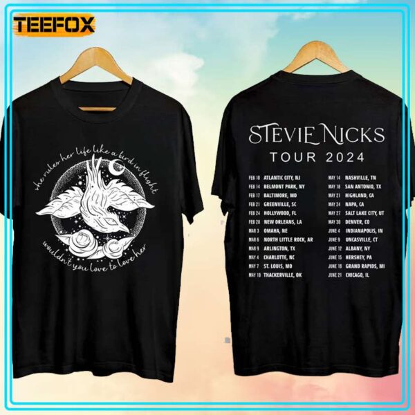 Stevie Nicks Tour Live In Concert 2024 T Shirt