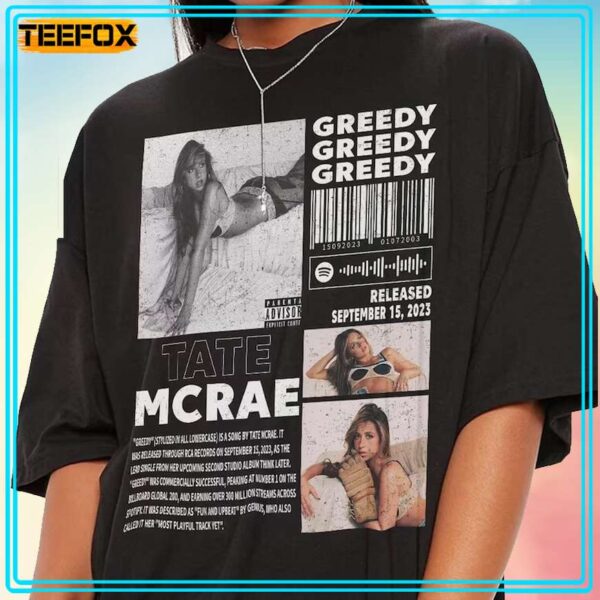 Tate McRae Greedy Album T Shirt 1707748812