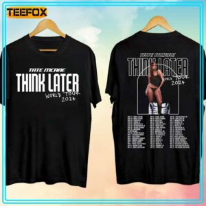 Tate McRae The Think Later World Tour 2024 Concert T Shirt