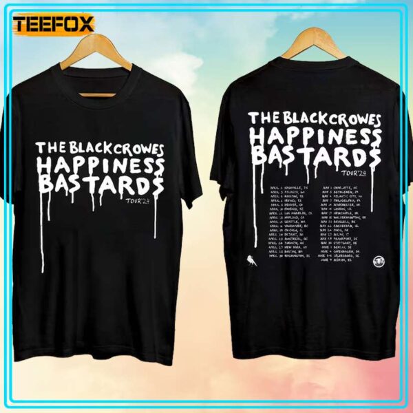 The Black Crowes Happiness Bastards Tour 2024 T Shirt