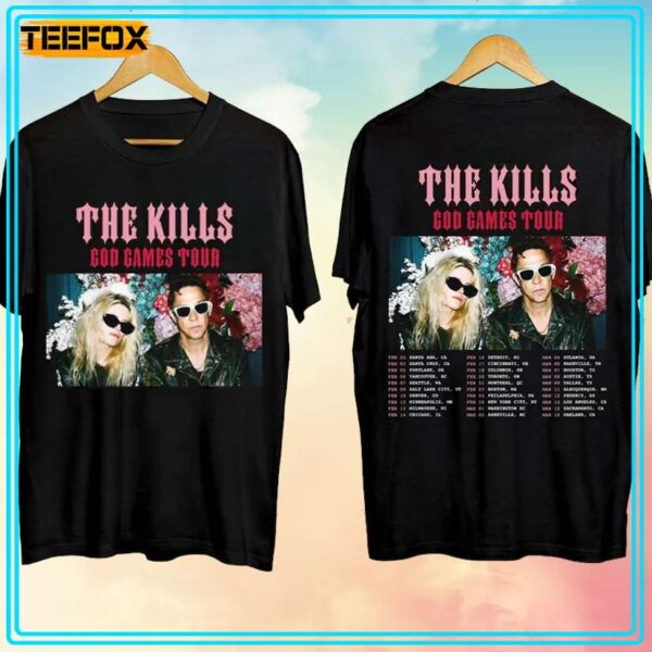 The Kills God Games Tour 2024 Concert T Shirt