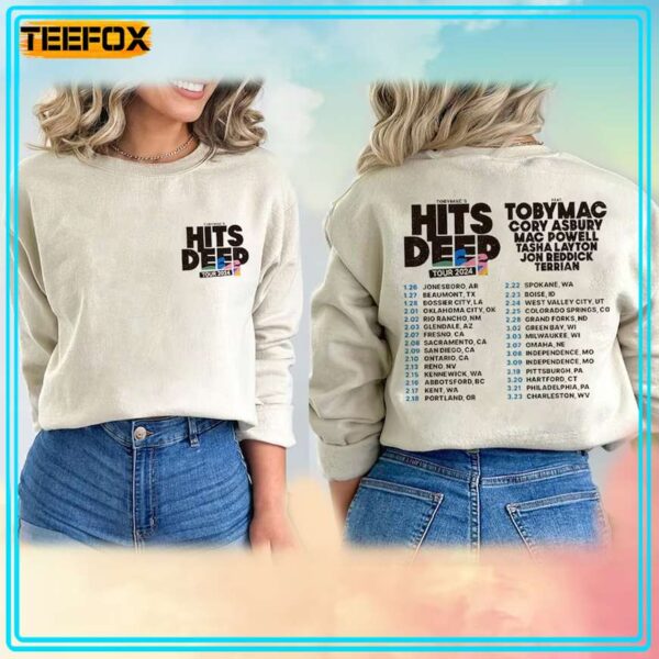 TobyMac Hits Deep Tour 2024 Concert T Shirt 1707748822