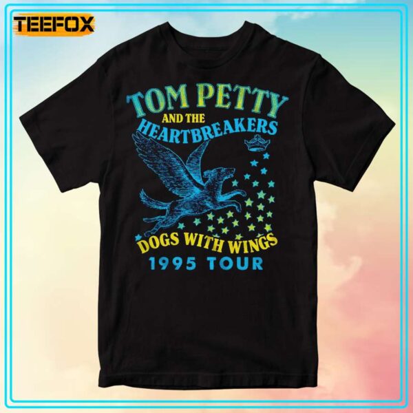 Tom Petty And The Heartbreakers Dogs With Wings 1995 Tour T Shirt 1707748811