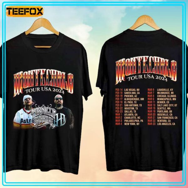 Tornillo Montecarlo Tour Usa 2024 Rap Music T Shirt