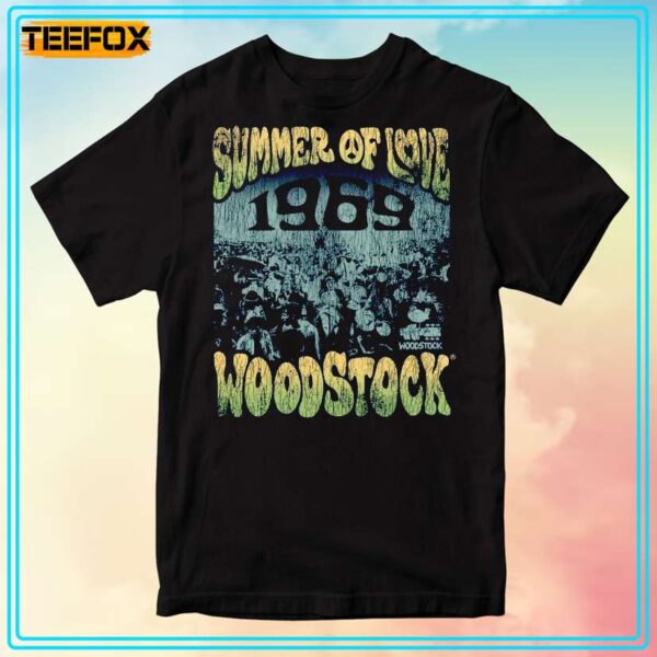 Woodstock Summer of Love Crowd 1969 T Shirt 1708179267