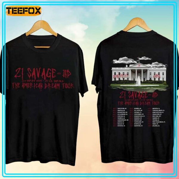 21 Savage The American Dream Tour 2024 Unisex T Shirt