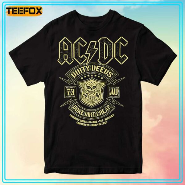 ACDC Dirty Deeds Done Cheap Rock T Shirt