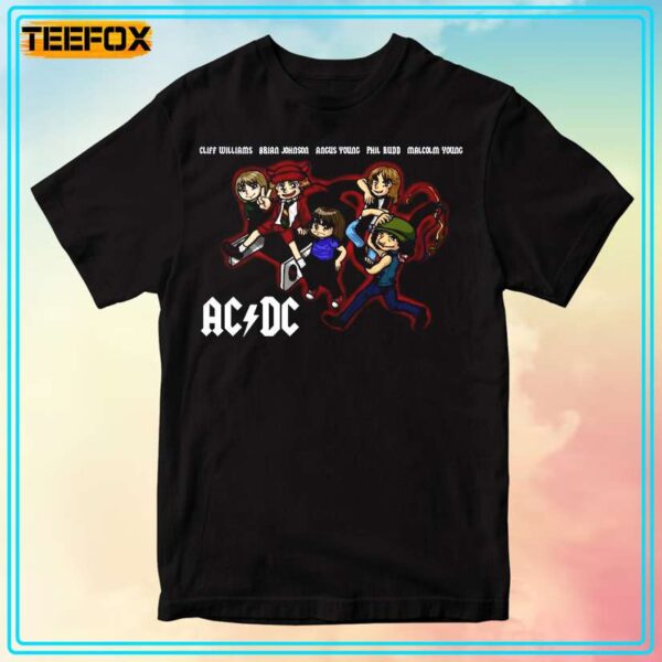 ACDC Members Music Band Retro T Shirt