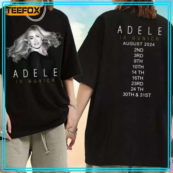 Adele In Munich Tour 2024 Concert T Shirt