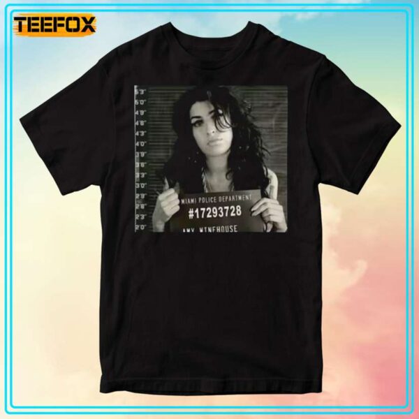Amy Winehouse Mugshot Unisex T Shirt
