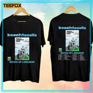 Beach Fossils Nation of Language Tour 2024 Concert T Shirt