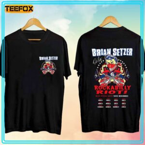 Brian Setzer Rockabilly Riot Tour 2024 Concert T Shirt