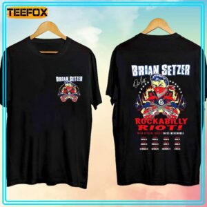 Brian Setzer Rockabilly Riot Tour 2024 T Shirt