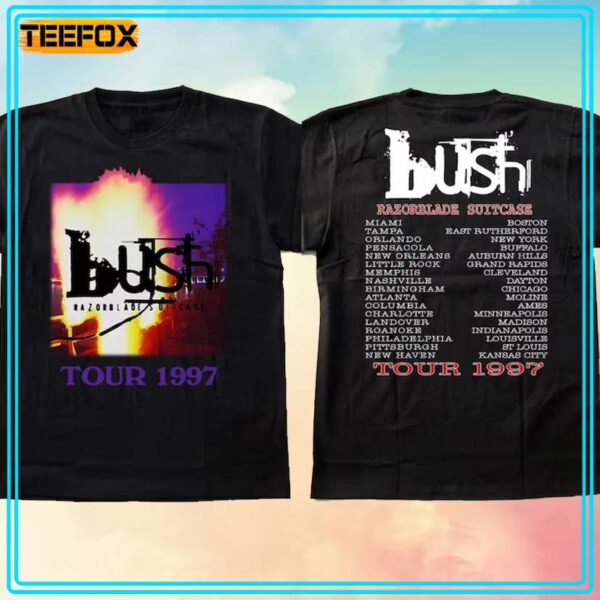 Bush Razorblade Suitcase Tour 1997 Retro T Shirt