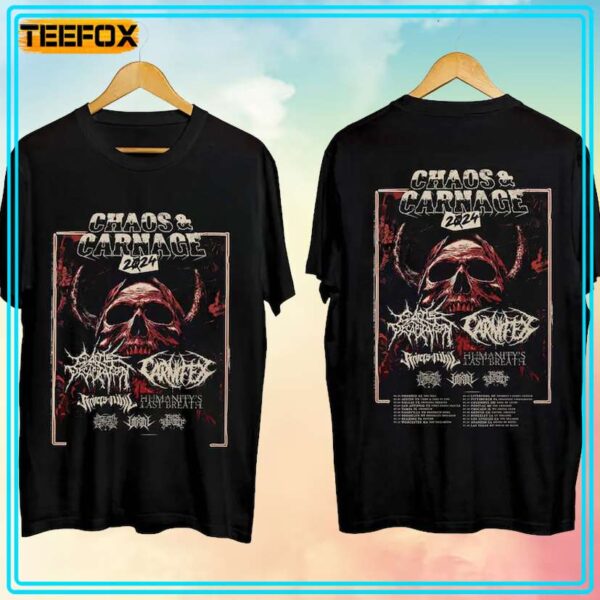 Cattle Decapitation and Carnifex Tour 2024 T Shirt
