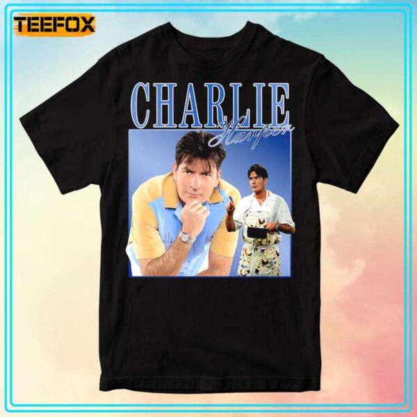 Charlie Harper Two and a Half Men Character T Shirt