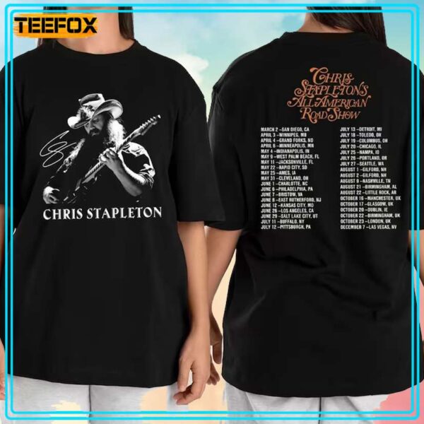 Chris Stapleton All American Road Show Tour 2024 T Shirt