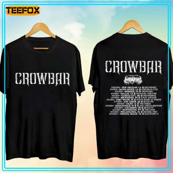 Crowbar Tour 2024 Concert Music T Shirt