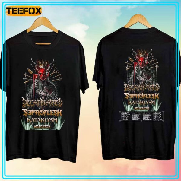 Decapitated and Septicflesh Tour 2024 Concert T Shirt
