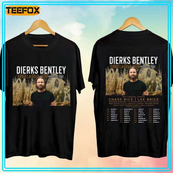 Dierks Bentley The Gravel And Gold Tour 2024 Concert T Shirt