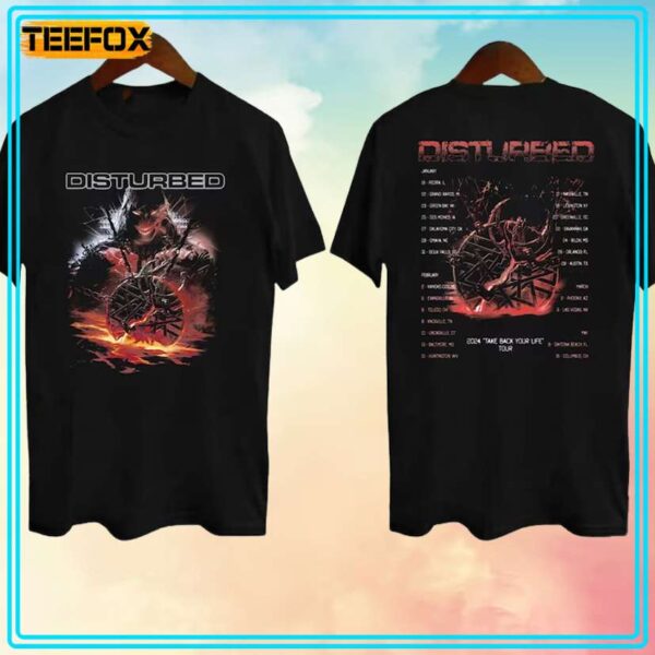 Disturbed Take Back Your Life Concert 2024 Tour T Shirt