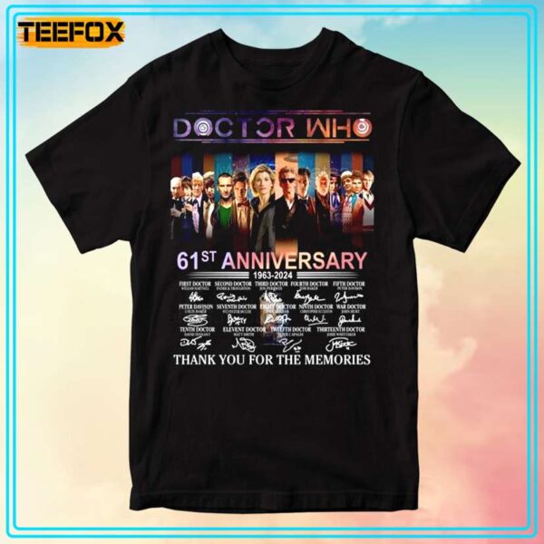 Doctor Who 61st Anniversary 1963 2024 T Shirt