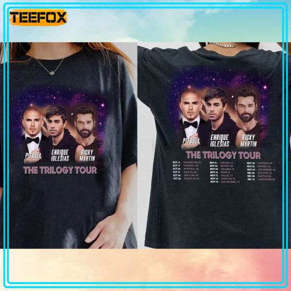Enrique Iglesias Pitbull Ricky Martin The Trilogy Tour Concert Unisex T Shirt
