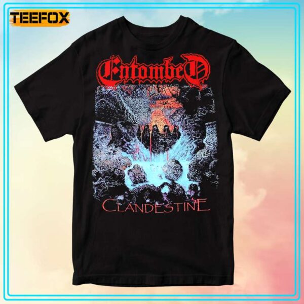 Entombed Clandestine 1991 T Shirt