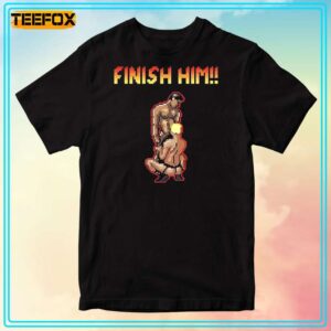 Finish Him Gayming 8bit Gay T Shirt