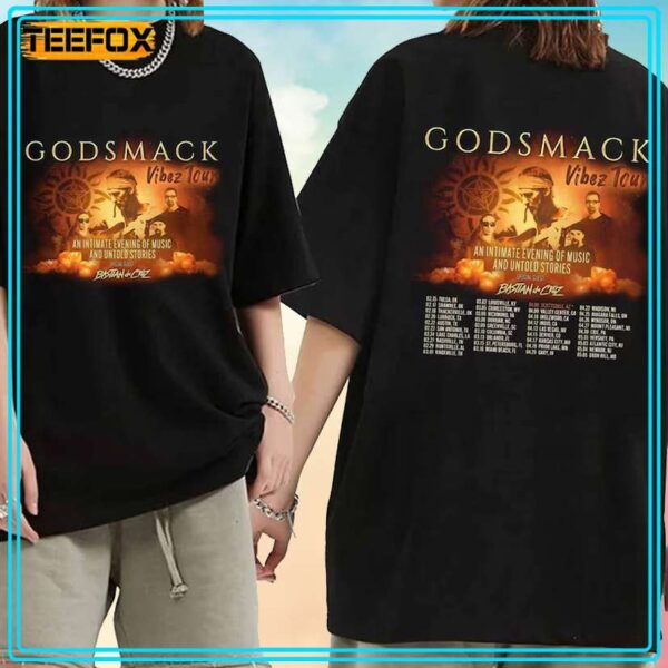 Godsmack Vibez North American Tour 2024 Band Concert T Shirt
