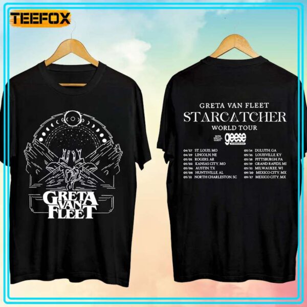 Greta Van Fleet Starcatcher World Tour 2024 with Geese T Shirt