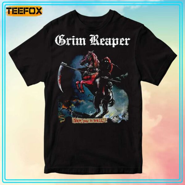 Grim Reaper See You in Hell 1983 T Shirt