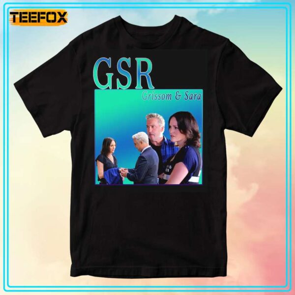 Grissom and Sara CSI Movie T Shirt