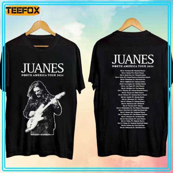 Juanes North American Tour 2024 Concert T Shirt